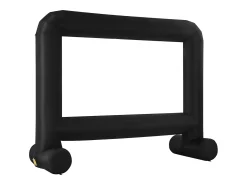 Online Tela de Projeção Inflável SucceBuy, Material 600D, Portátil com Saco de Armazenamento, Formato 16:9, Ideal para Home Cinema, 354 x 130 x 290 cm Preto