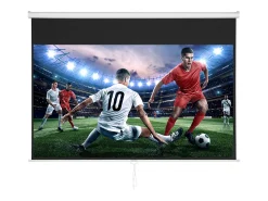Hot Tela de Projeção Retratil Manual SucceBuy, 100 Polegadas, Razão de Aspecto 16:9, 4K, 1080 HD Branco