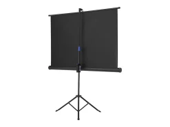 Móvel De Tv* Tela de Projeção SucceBuy com Tripé de 152,4 cm, Lona de Projeção Portátil e Amassável, Grande Ângulo de Visão 160°, 16:9 4K HD Preto