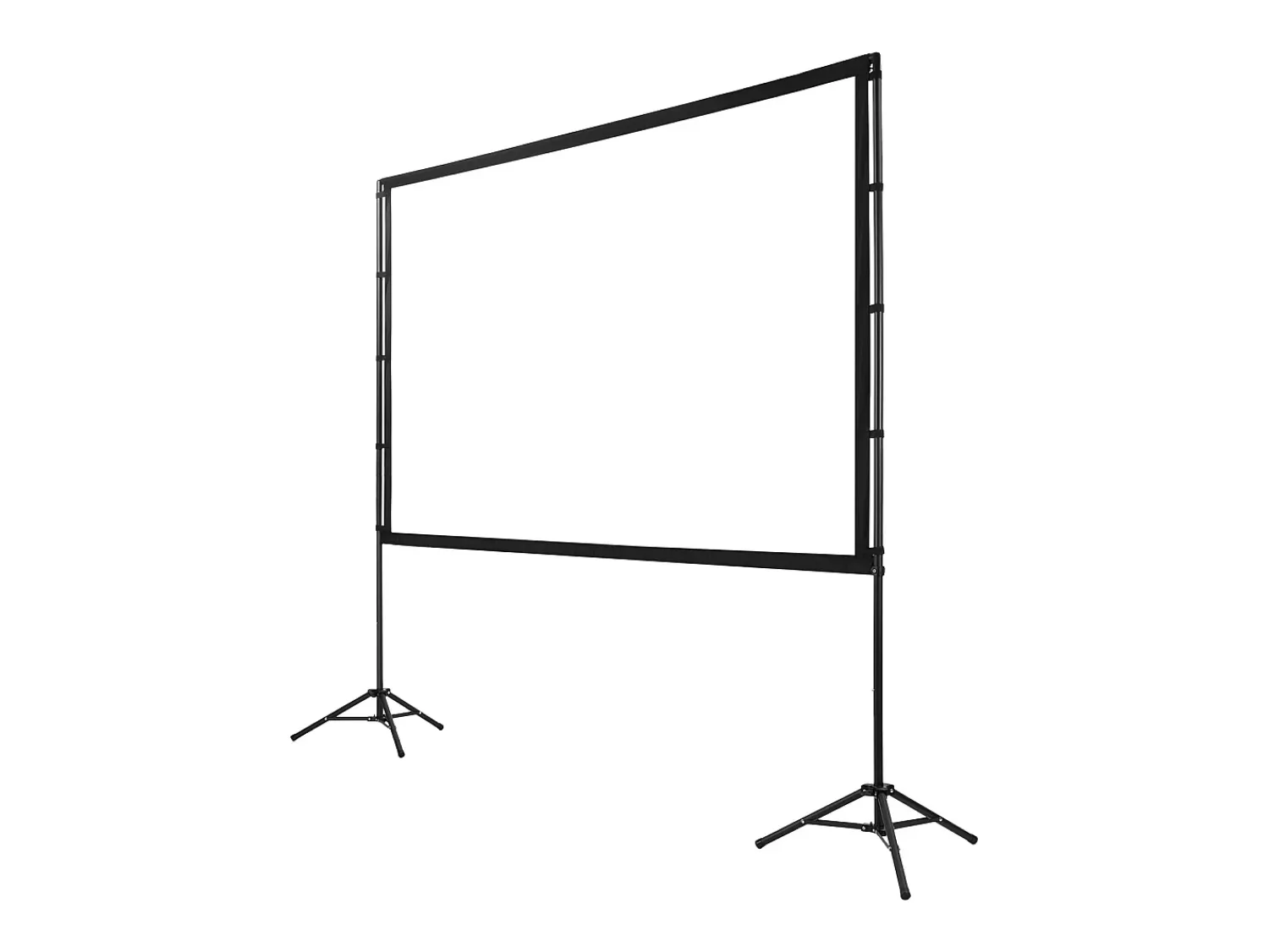 Tela de Projeção SucceBuy de 254 cm com 2 Tripés, Lona de Projeção Portátil e Amassável, Grande Ângulo de Visão 160°, 16:9 4K HD^ Móvel De Tv