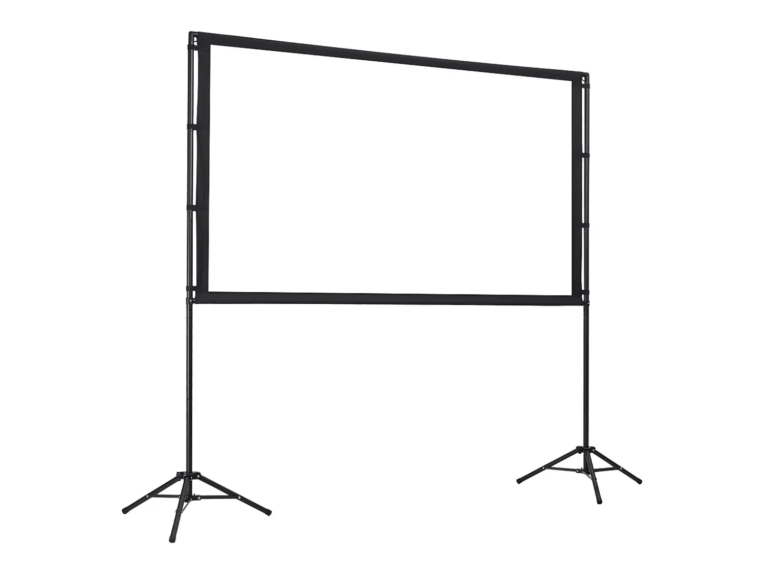 Sale Tela de Projeção SucceBuy de 213,4 cm com 2 Tripés, Lona de Projeção Portátil e Amassável, Grande Ângulo de Visão 160°, 16:9 4K HD, com Bolsa Preto