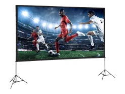 Móvel De Tv* Tela de Projeção SucceBuy Portátil com Base, 381 cm, 16:9 HD de Duas Faces Anti-rugas e Grande Ângulo de Visão, para Projetores de Cinema em Casa Multicor