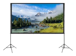 Outlet Tela de Projeção SucceBuy Portátil com Base, 305 cm, 16:9 HD de Duas Faces Anti-rugas e Grande Ângulo de Visão, para Projetores de Cinema em Casa Multicor