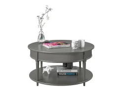 Mesa De Centro*Dorel Home Tinto | Mesa de centro 90 cm em mármore / aço Cinzento