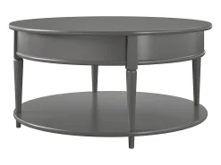 Mesa De Centro*Dorel Home Tinto | Mesa de centro 90 cm em mármore / aço Cinzento