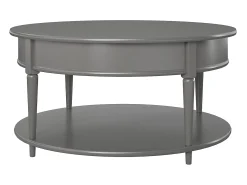 Mesa De Centro*Dorel Home Tinto | Mesa de centro 90 cm em mármore / aço Cinzento