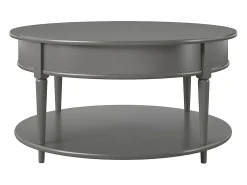 Mesa De Centro*Dorel Home Tinto | Mesa de centro 90 cm em mármore / aço Cinzento