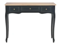 vidaxl Toucador/mesa consola com 3 gavetas^ Consola