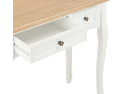 Consola*vidaxl Toucador/mesa consola com 3 gavetas Branco