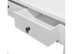 Consola|vidaxl Toucador/mesa consola com duas gavetas Branco