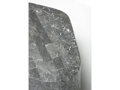 Mesa De Centro*Homemania Trapézio - Mesa de centro (100 x 52 x 28h) em pedra fóssil cinza Cinzento