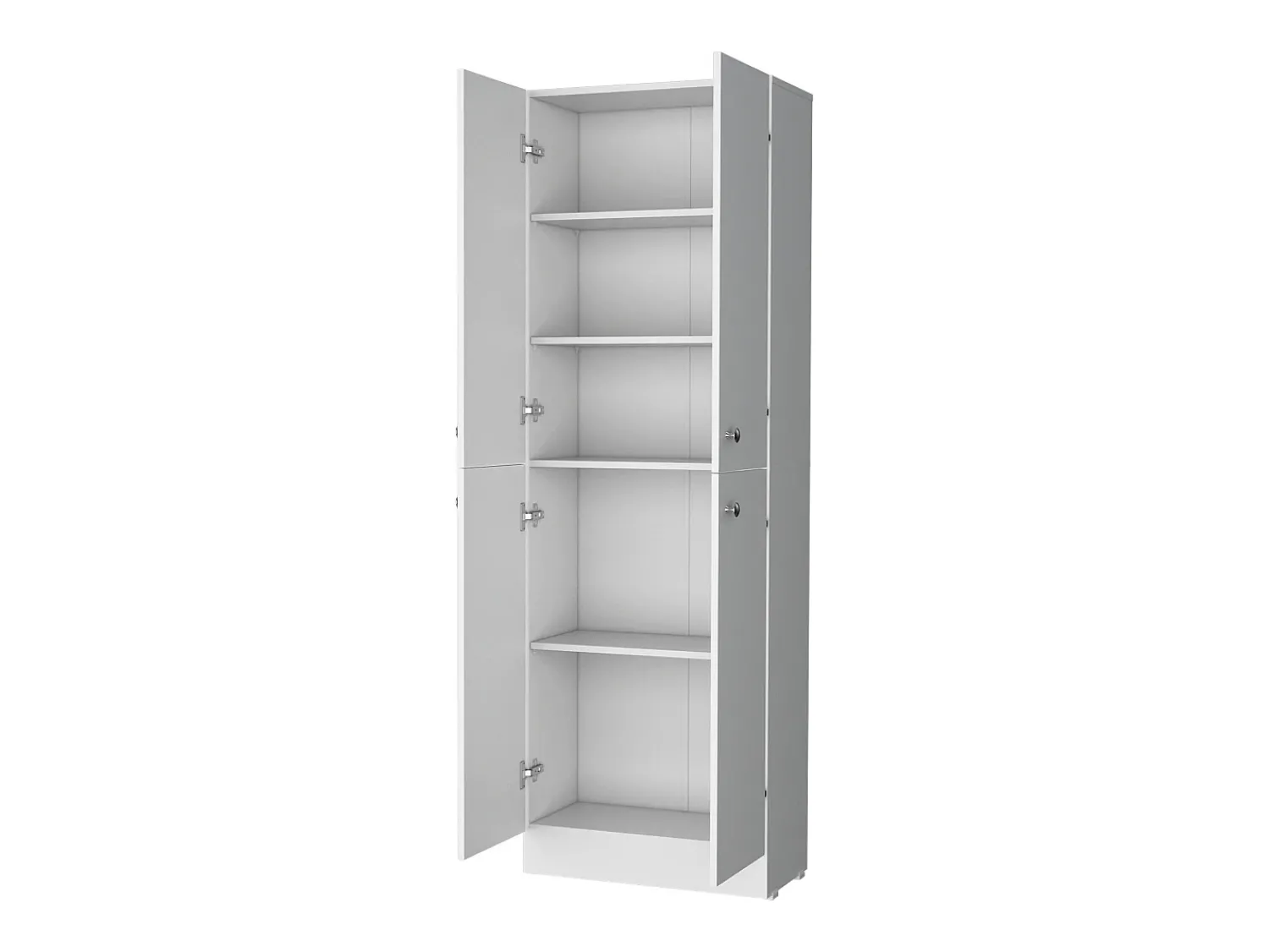 Móvel De Arrumação|TuHome Armário Despensa Cameron com 4 Portas e 5 Prateleiras Ocultas, Branco