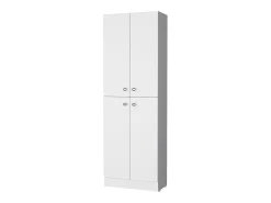 Móvel De Arrumação|TuHome Armário Despensa Cameron com 4 Portas e 5 Prateleiras Ocultas, Branco