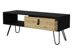 TuHome Mesa de Centro Kimball com Gaveta e Pés Hairpin, / Macadâmia^ Mesa De Centro