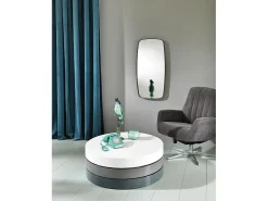 Mesa De Centro* Twist 1 - Mesa de centro (90 x 90 x 32h) em MDF Branco