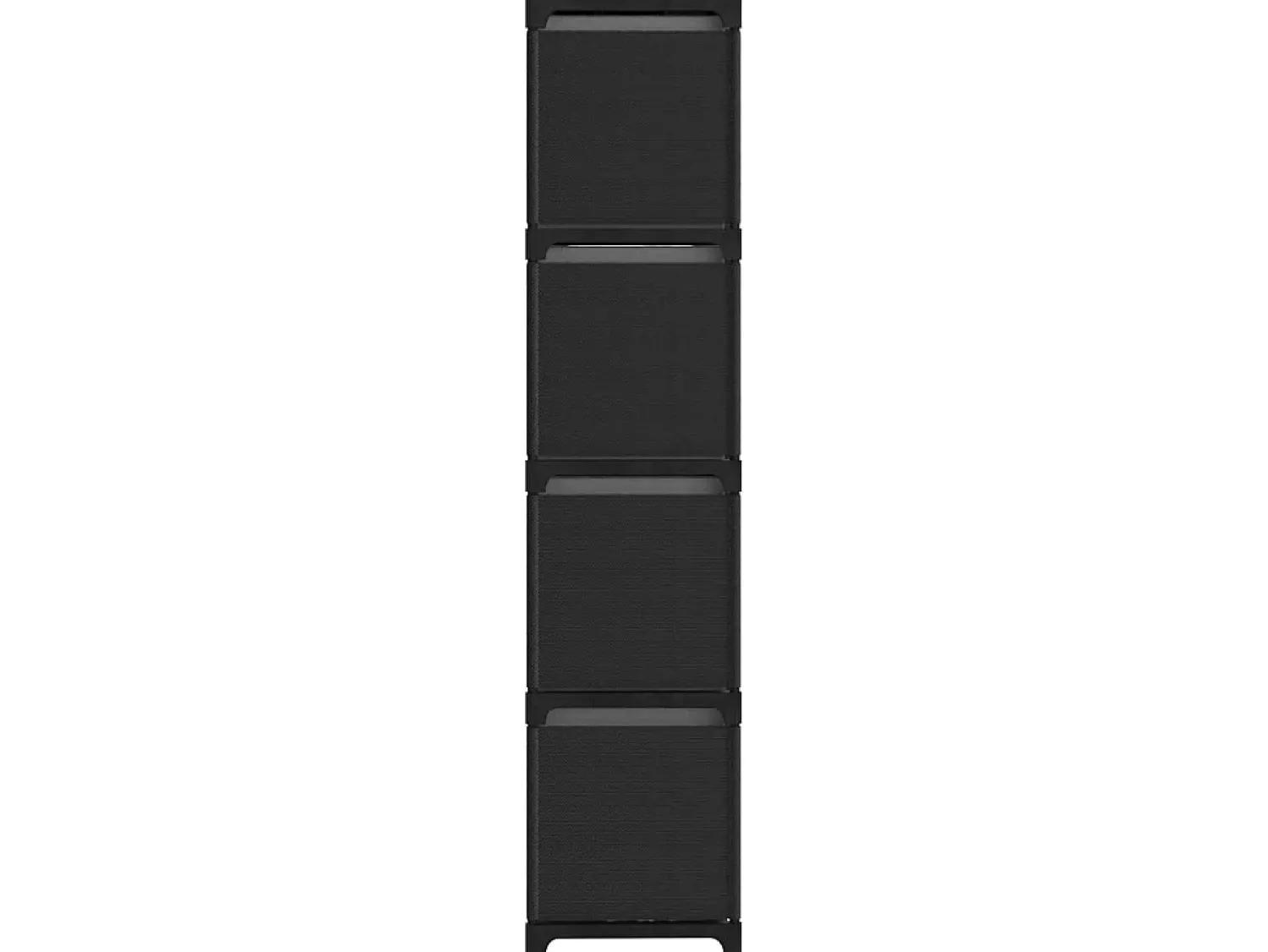 Unid. prateleiras 12 cubos c/ caixas 103x30x141 cm tecido PT174819^ Prateleira