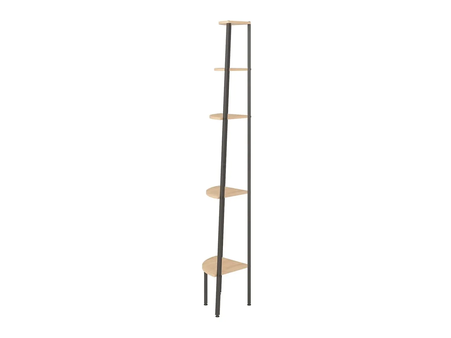 Discount Unidade 5 prat. de canto 45,5x31,5x180 cm -claro/preto PT773860 Castanho