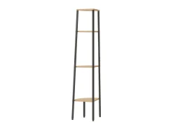 Unidade 4 prat. de canto 45,5x31,5x150 cm -claro/preto PT929240^ Prateleira