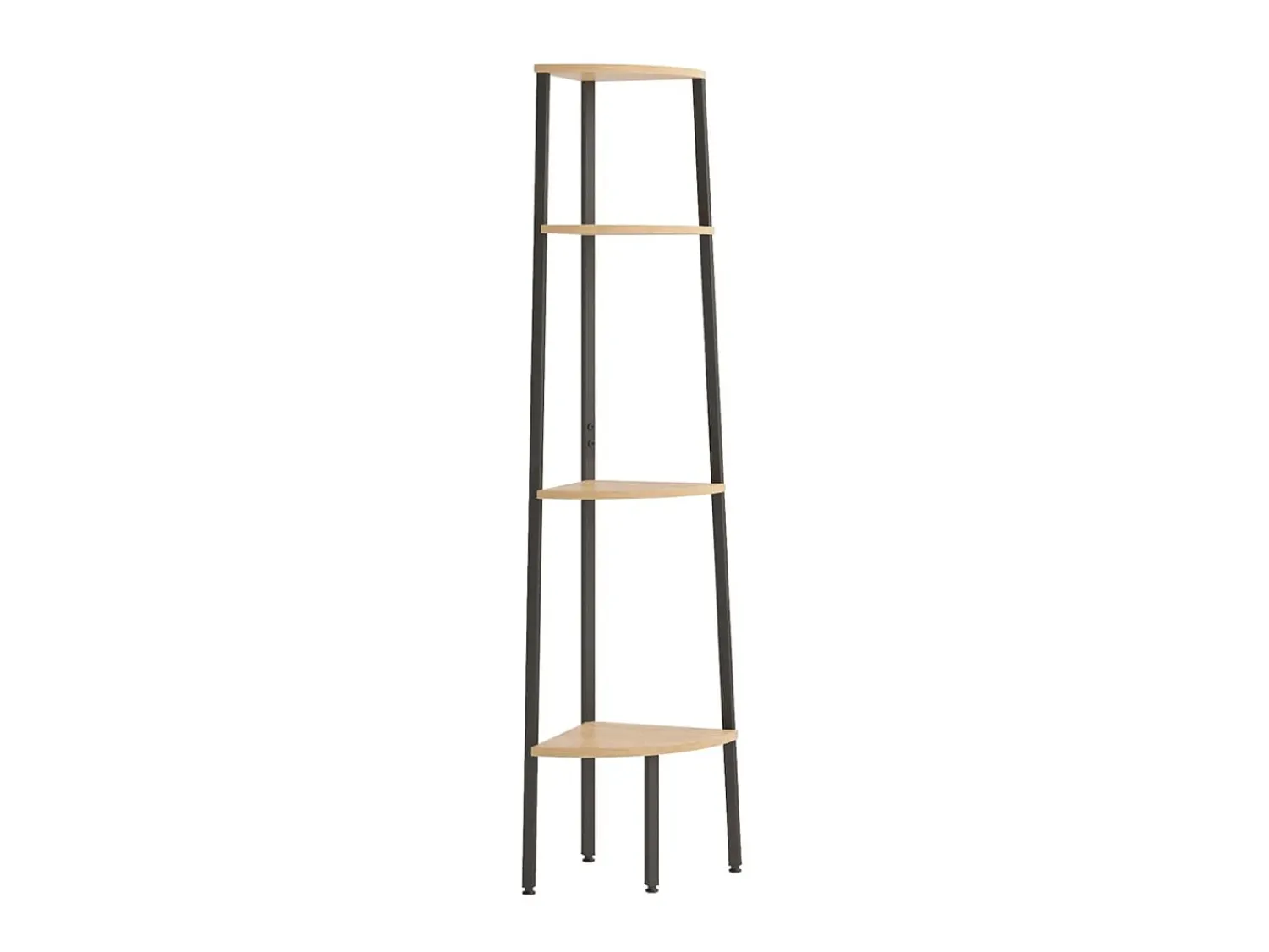Unidade 4 prat. de canto 45,5x31,5x150 cm -claro/preto PT929240^ Prateleira