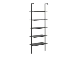 Prateleira* Unidade 5 prateleiras inclinada 64x35x185 cm PT683738 Preto