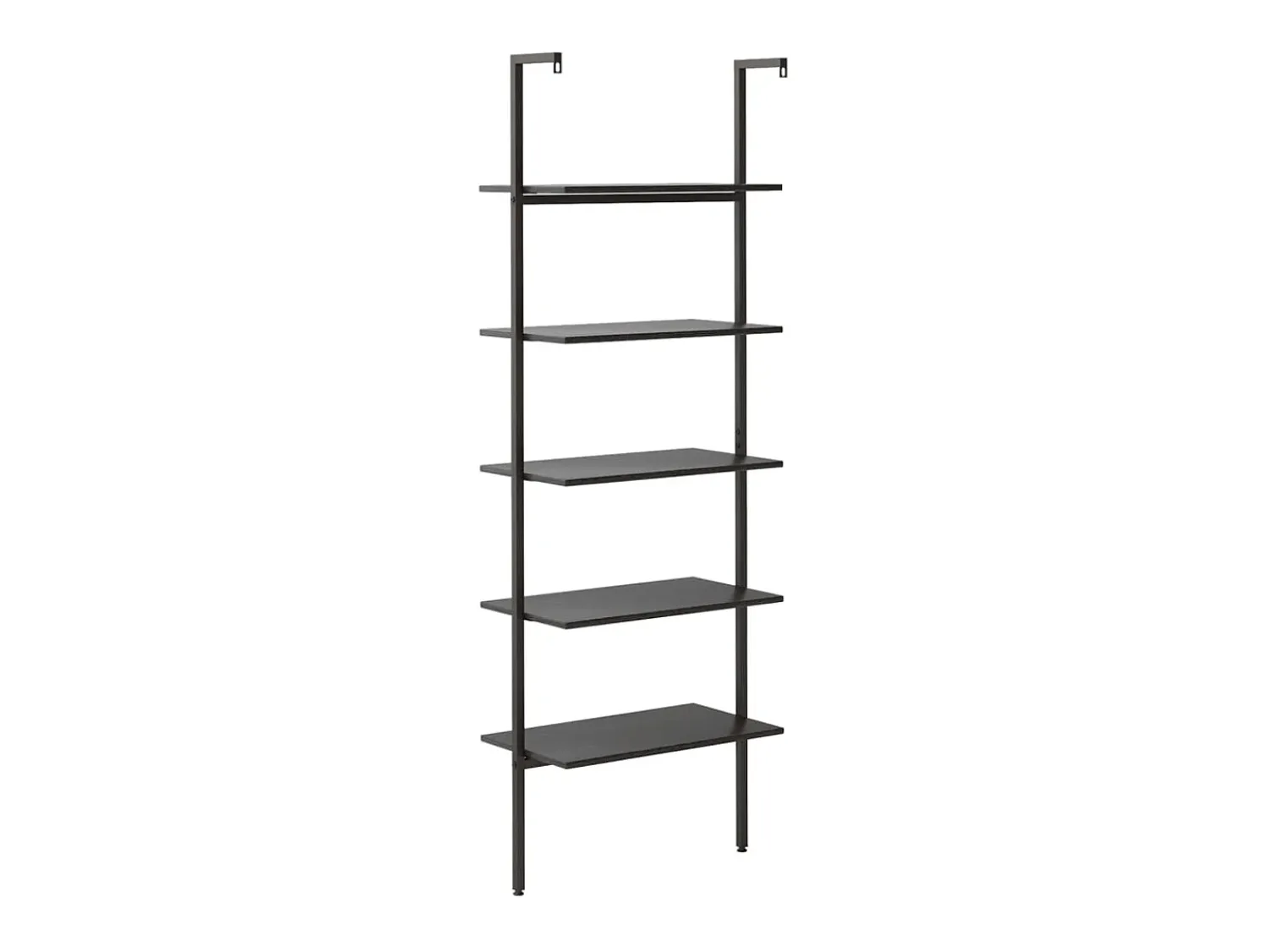 Prateleira* Unidade 5 prateleiras inclinada 64x35x185 cm PT683738 Preto