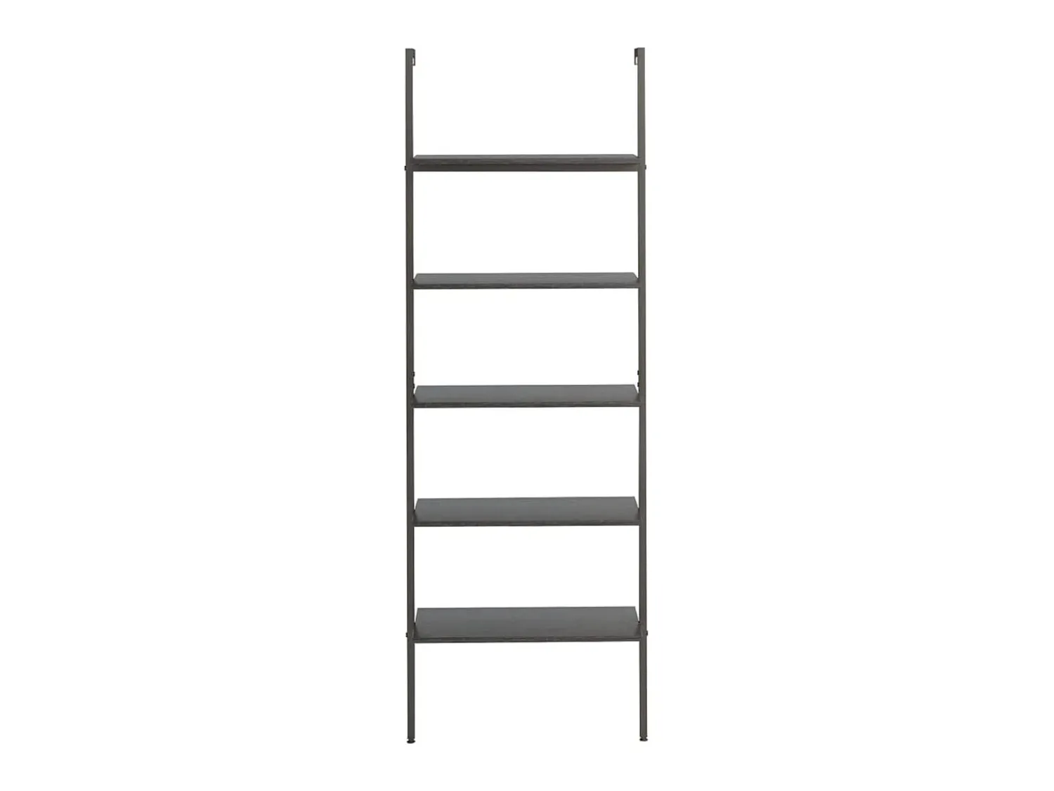Prateleira* Unidade 5 prateleiras inclinada 64x35x185 cm PT683738 Preto