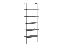 Prateleira* Unidade 5 prateleiras inclinada 64x35x185 cm PT683738 Preto