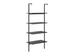 Prateleira* Unidade 4 prateleiras inclinada 64x35x152,5 cm PT737887 Preto