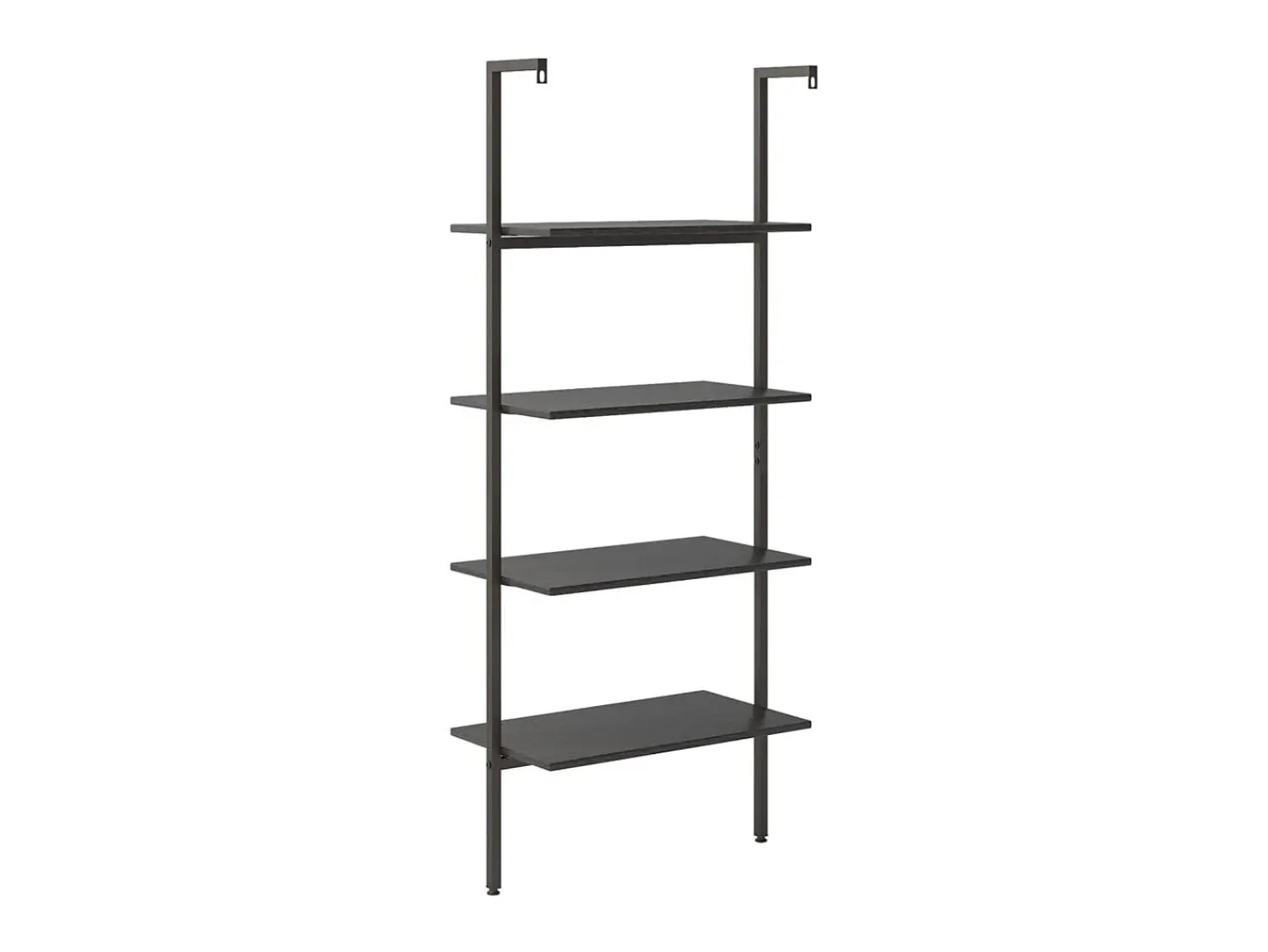 Prateleira* Unidade 4 prateleiras inclinada 64x35x152,5 cm PT737887 Preto