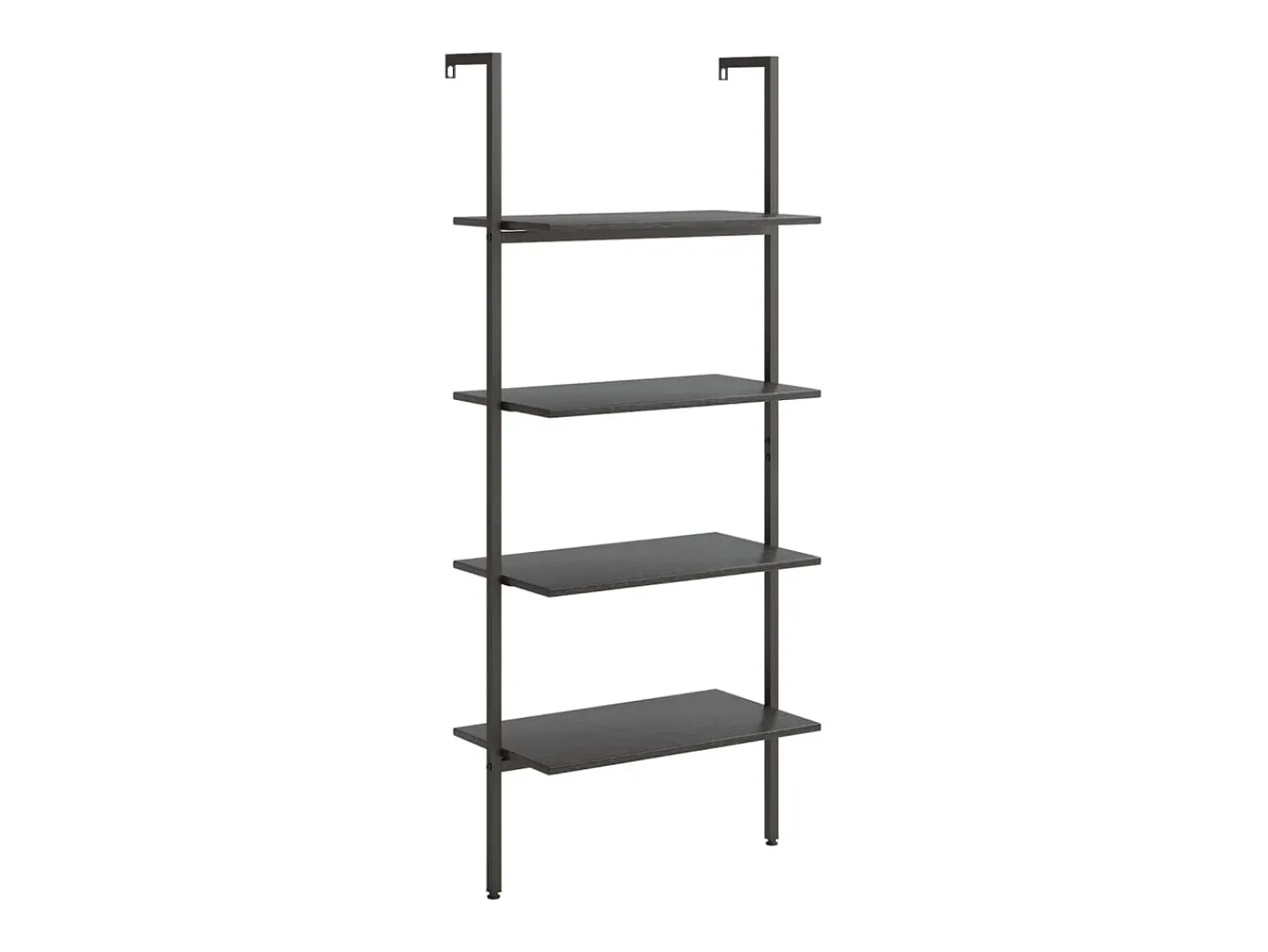 Prateleira* Unidade 4 prateleiras inclinada 64x35x152,5 cm PT737887 Preto