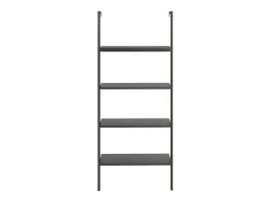 Prateleira* Unidade 4 prateleiras inclinada 64x35x152,5 cm PT737887 Preto