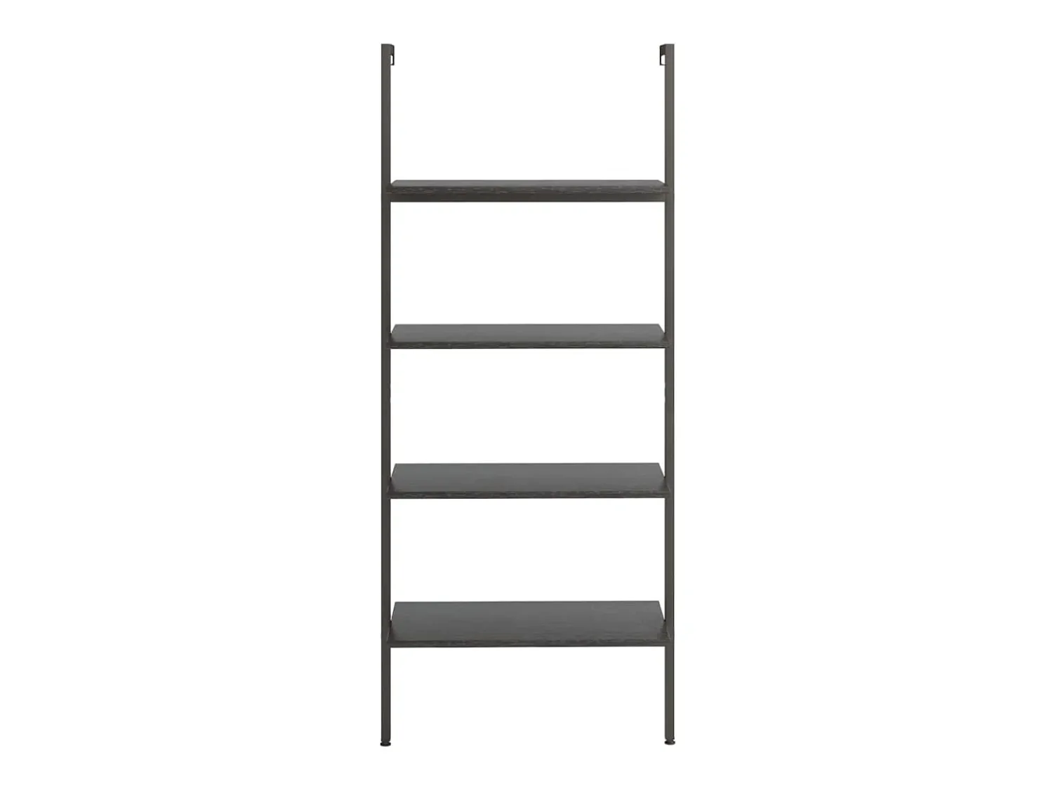 Prateleira* Unidade 4 prateleiras inclinada 64x35x152,5 cm PT737887 Preto