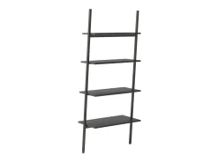 Prateleira* Unidade 4 prateleiras inclinada 64x34x150,5 cm PT339723 Preto