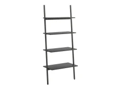 Prateleira* Unidade 4 prateleiras inclinada 64x34x150,5 cm PT339723 Preto