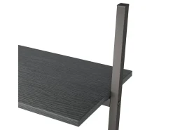 Online vidaxl Unidade 5 prateleiras inclinada 64x34x185,5 cm Preto