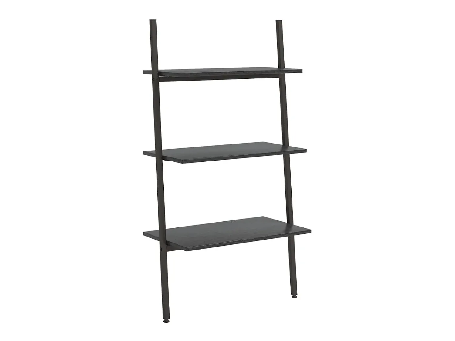 Prateleira*vidaxl Unidade 3 prateleiras inclinada 64x34x116 cm Preto