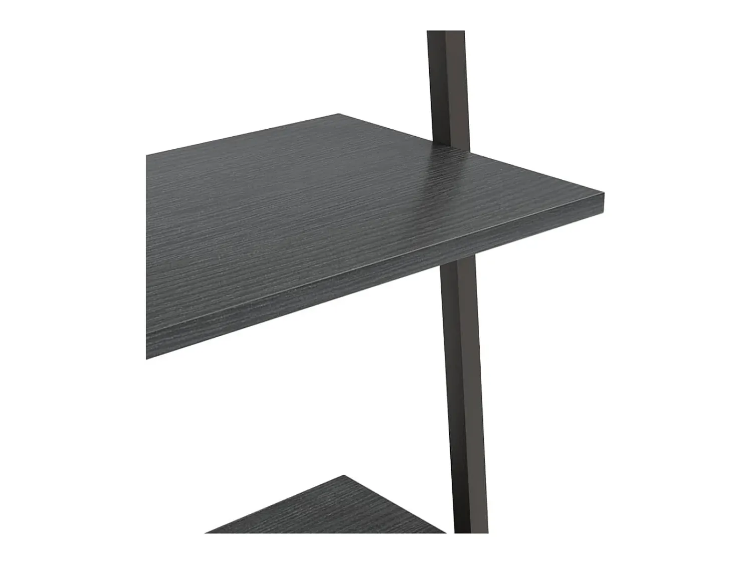Prateleira*vidaxl Unidade 3 prateleiras inclinada 64x34x116 cm Preto