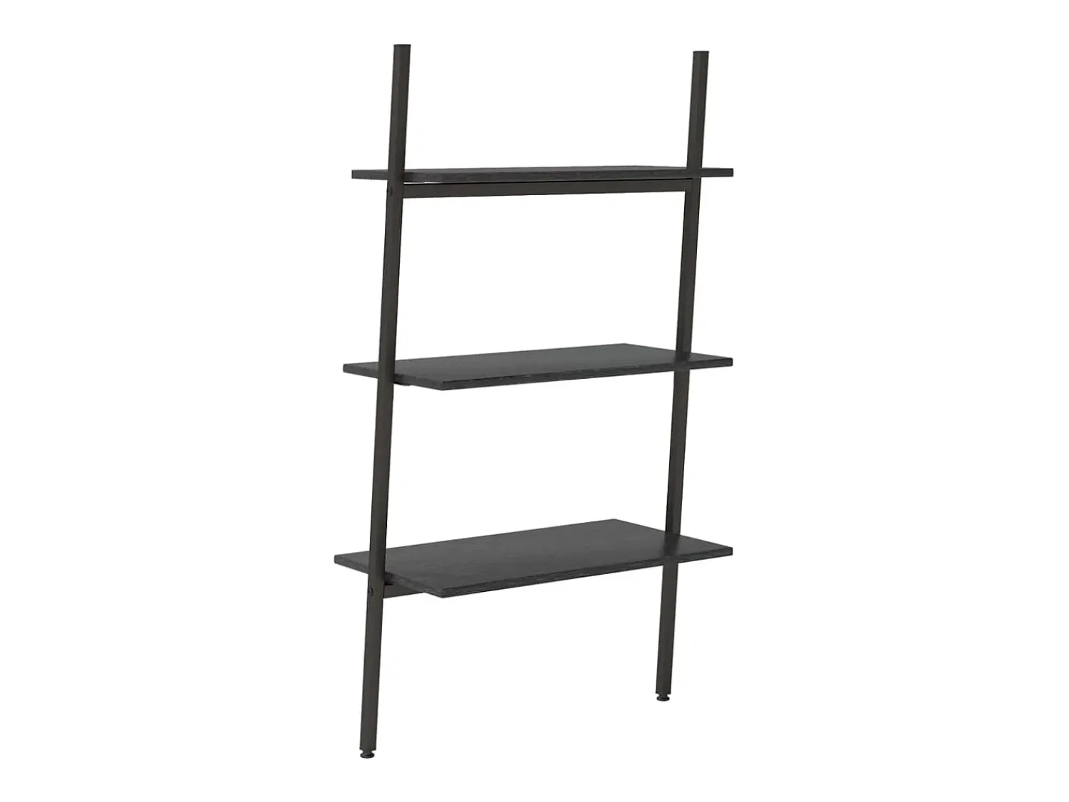 Prateleira*vidaxl Unidade 3 prateleiras inclinada 64x34x116 cm Preto