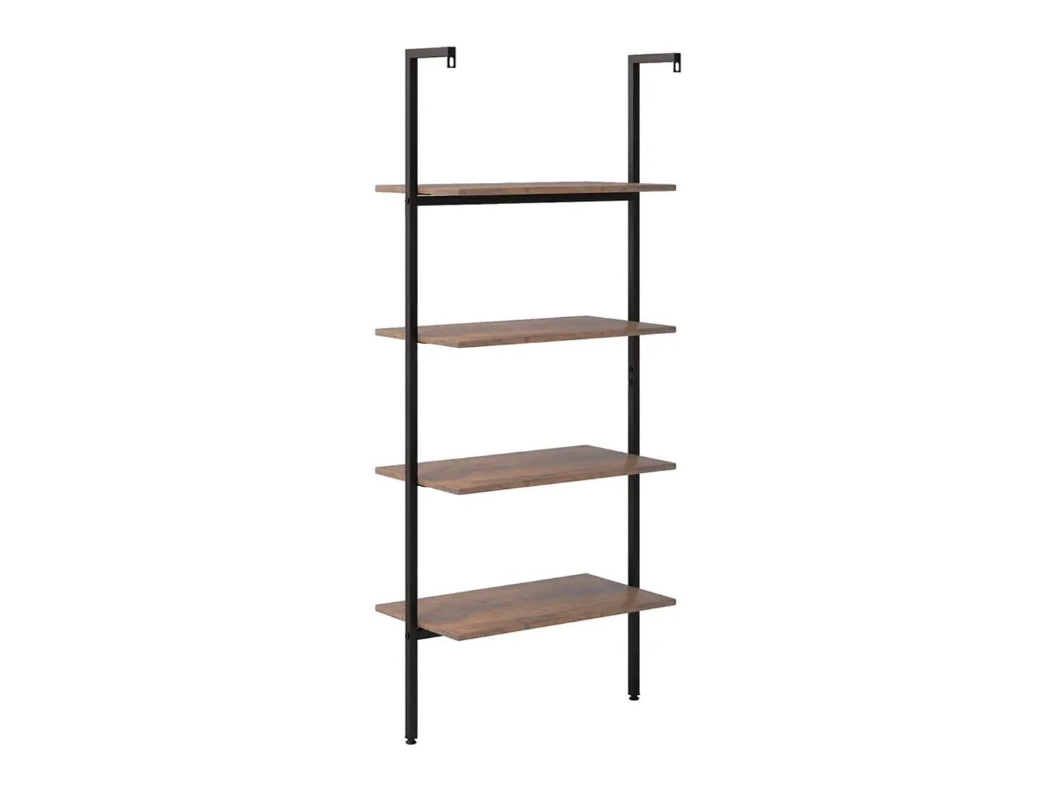 Prateleira| Unidade 4 prateleiras 64x35x152,5 cm -escuro e preto PT124136 Castanho