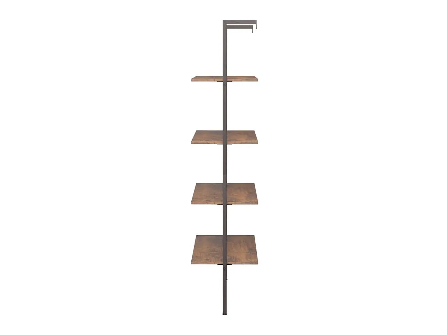 Prateleira| Unidade 4 prateleiras 64x35x152,5 cm -escuro e preto PT124136 Castanho