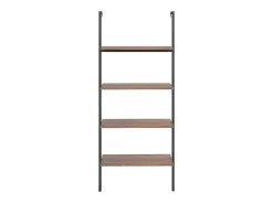 Prateleira| Unidade 4 prateleiras 64x35x152,5 cm -escuro e preto PT124136 Castanho