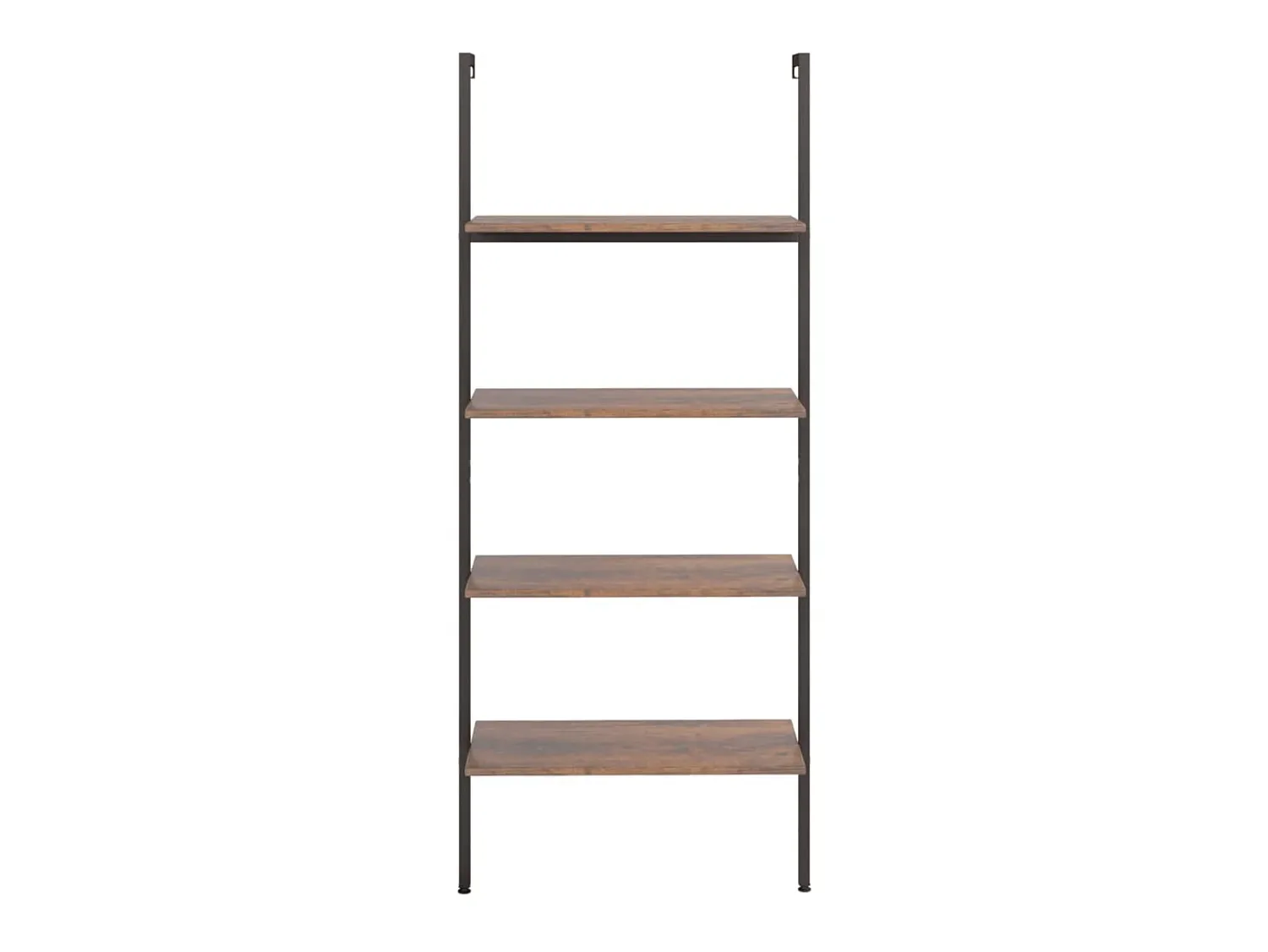 Prateleira| Unidade 4 prateleiras 64x35x152,5 cm -escuro e preto PT124136 Castanho