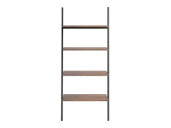 Prateleira| Unidade 4 prateleiras 64x34x150,5 cm -escuro e preto PT455136 Castanho