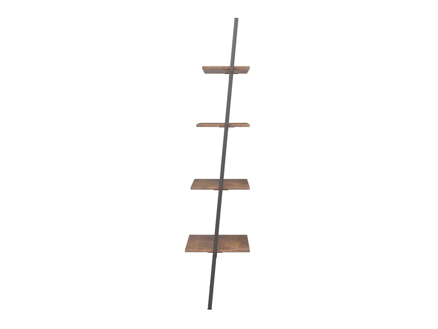 Prateleira| Unidade 4 prateleiras 64x34x150,5 cm -escuro e preto PT455136 Castanho