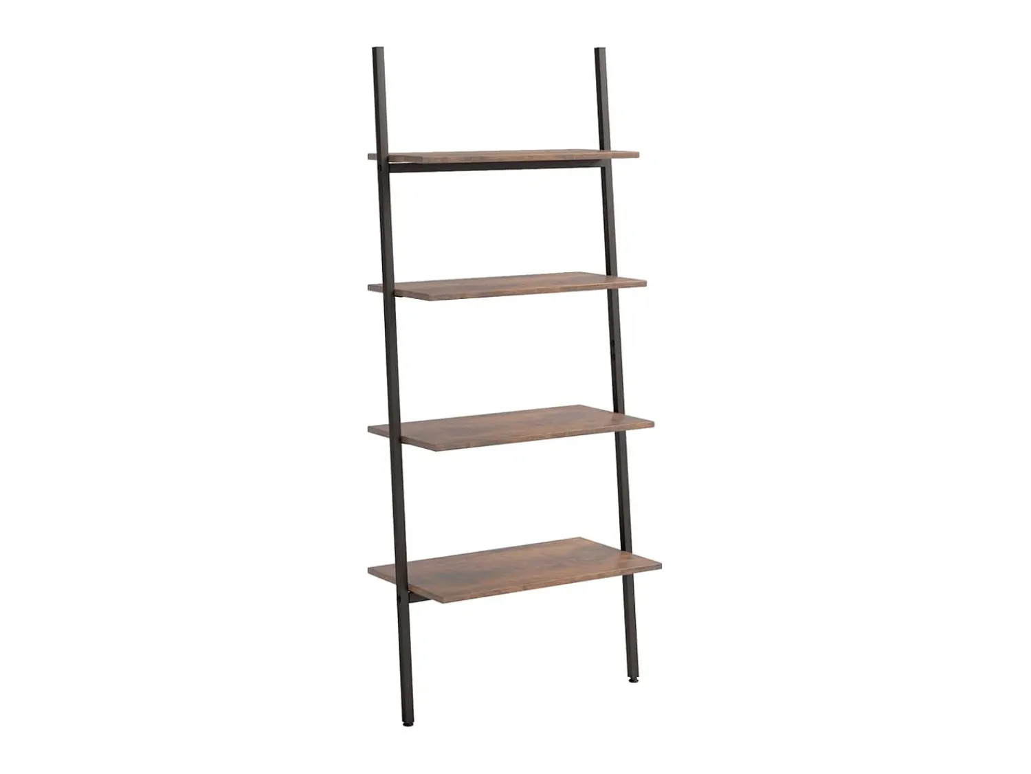 Prateleira| Unidade 4 prateleiras 64x34x150,5 cm -escuro e preto PT455136 Castanho