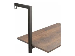 Prateleira|vidaxl Unidade 4 prateleiras 64x35x152,5 cm -escuro e preto Castanho