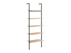 Prateleira| Unidade 5 prateleiras 64x35x185 cm -claro e preto PT708163 Castanho