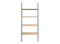 Unidade 4 prateleiras 64x34x150,5 cm -claro e preto PT188366^ Prateleira