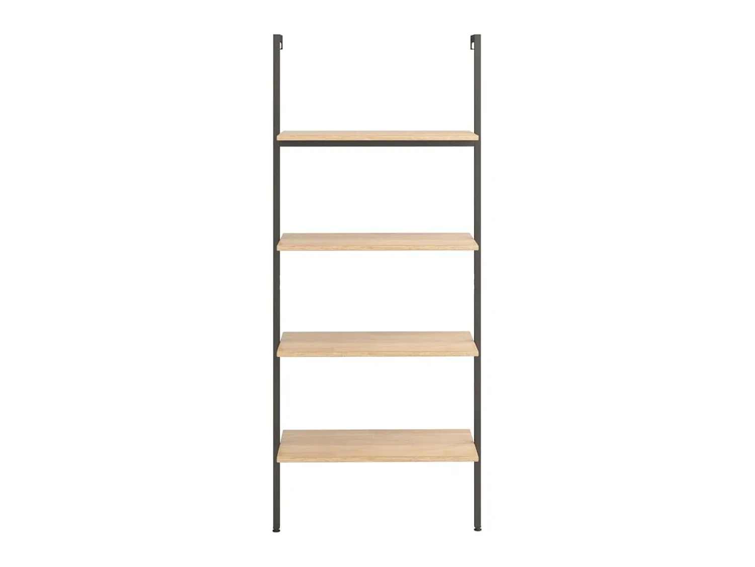 Unidade 4 prateleiras 64x35x152,5 cm -claro e preto PT857698^ Prateleira