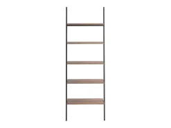 Prateleira| Unidade 5 prateleiras 64x34x185,5 cm -escuro e preto PT246267 Castanho